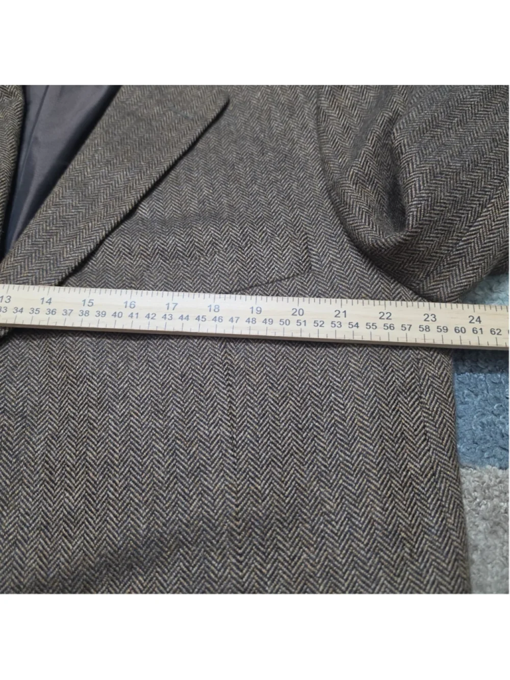 Loro Piana 100% Cashmere Brown Herringbone Blazer Sport Coat Made in Italy 48R
